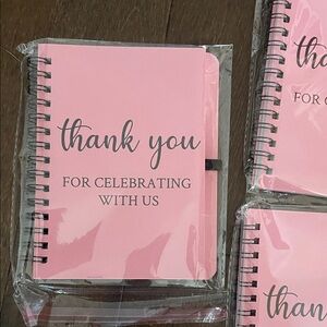 Pink Thank You Spiral Notebooks